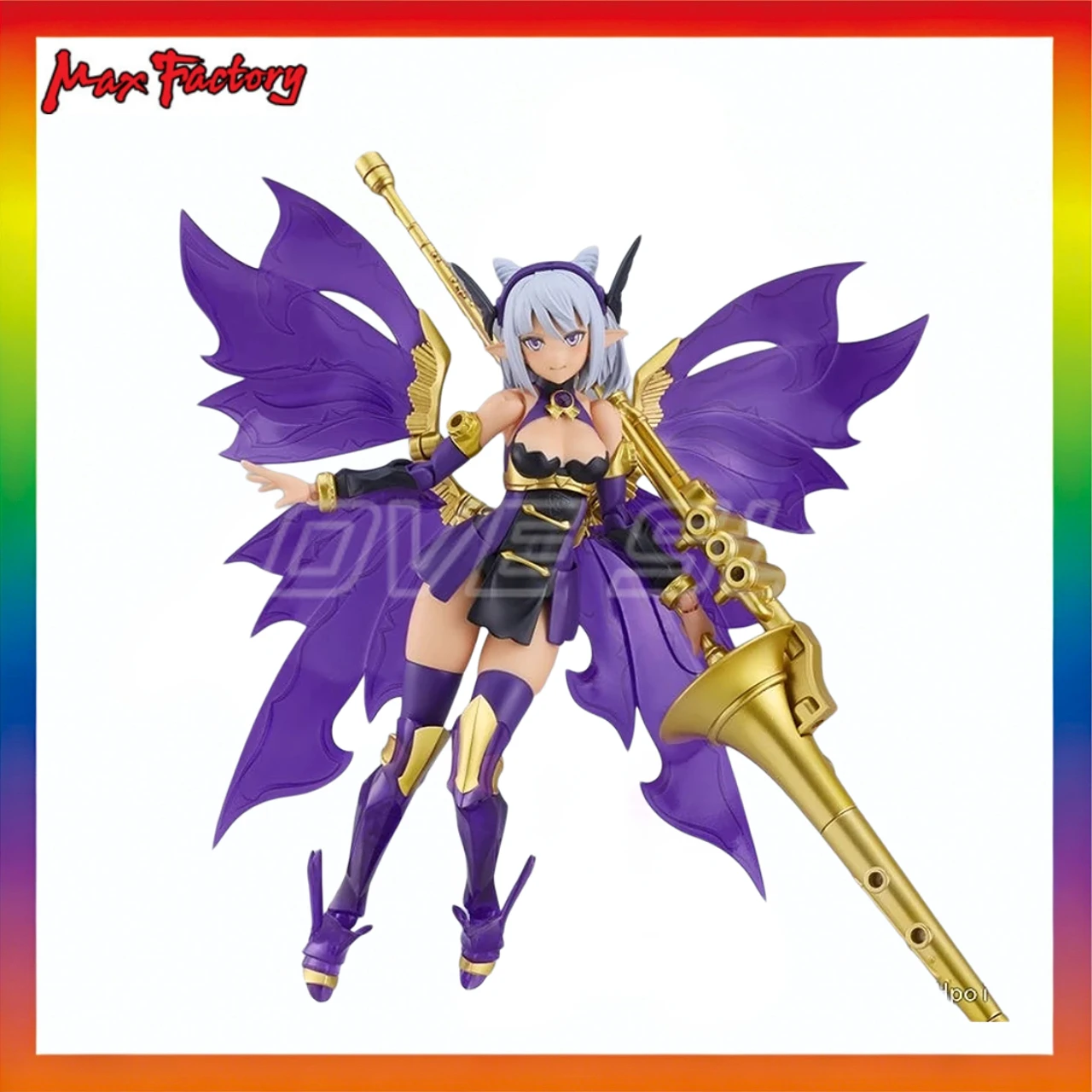 Original Max Factory PLAMAX GP-10 Sin Dark Elf Knight Grim Lind Anime Figure Model