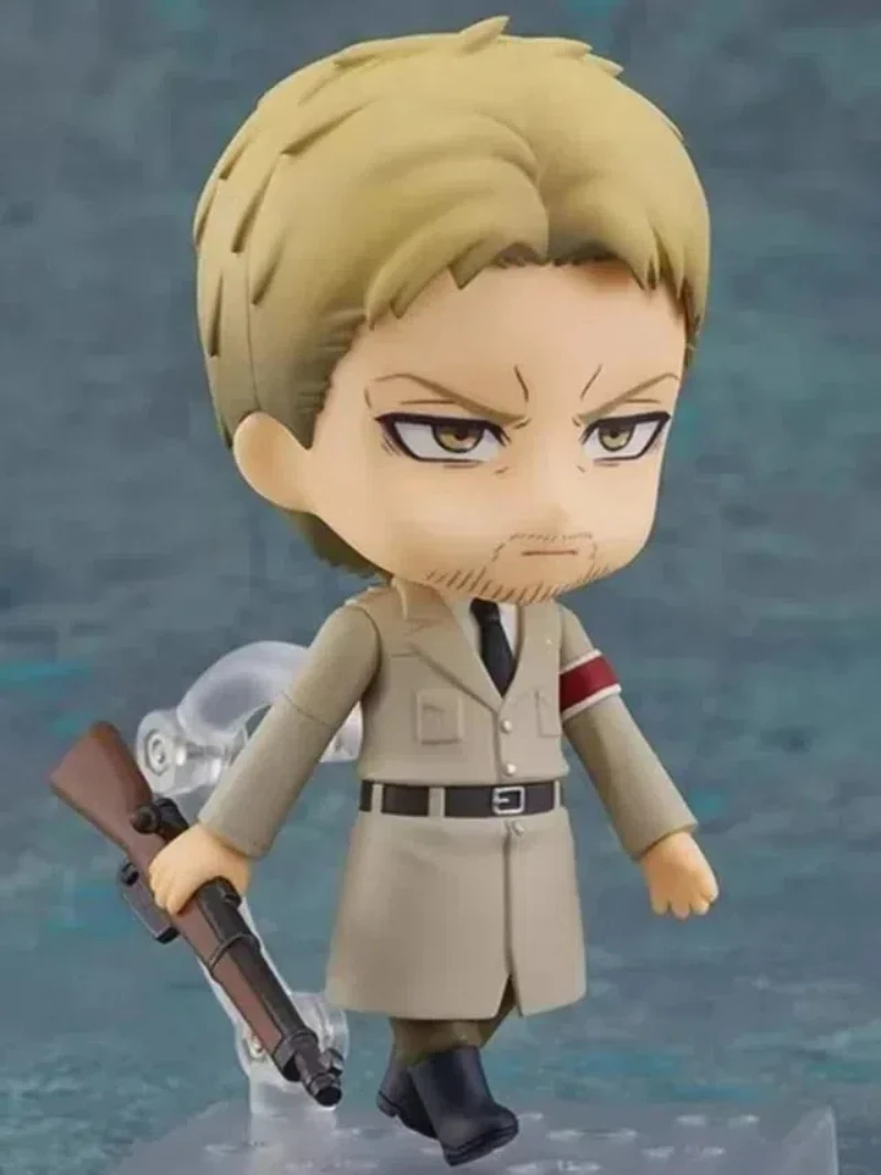 New 10CM Anime Attack on Titan Reiner Braun Q Version Joint replaceable Action Figures PVC Model Desk Decor doll Toy Gifts