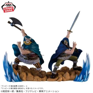 Original BANDAI Banpresto One Piece Anime Brogy Dorry Action Figures Model Figurine Original Figuarts Toys Decoration Collection