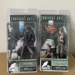 Resident Evil Action Figure Featuring Zombie And Hunk With Gas Mask Detailed Model And Accessories For Collectors And Fans