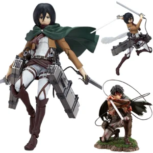 Anime Titan figure Eren Jaeger  Levi action figure Eren Jaeger Levi figurine Doll PVC Super Mobile Model Toy Collect Statue Gift