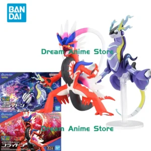 Bandai Original Pokemon Anime Model Koraidon Miraidon Action Figure Assembly Model Toys Collectible Ornaments Gifts for Children