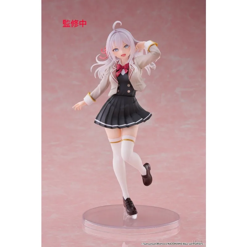 Original TAiTO Coreful Arya-san, My Neighbor, Sometimes Blurts Out in Russian Alisa Mikhailovna Kujou School Uniform 18CM Figure