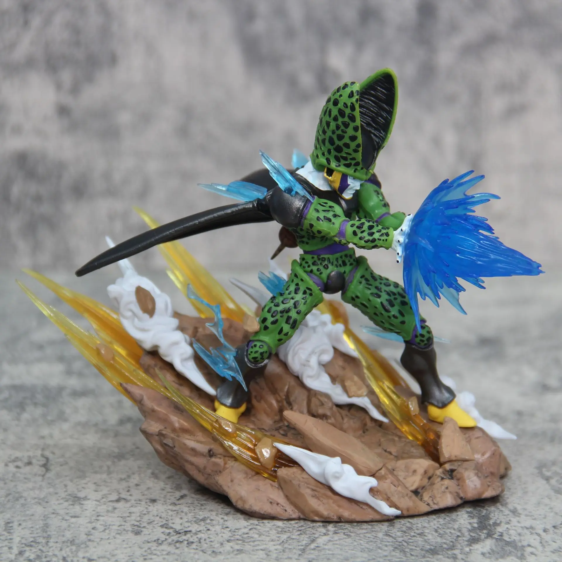 Dragon Ball Z Anime Figure Son Goku Kamehameha Figures Cell Kakarotto Super Saiyan Decoration Model Statue Doll Toy Gifts