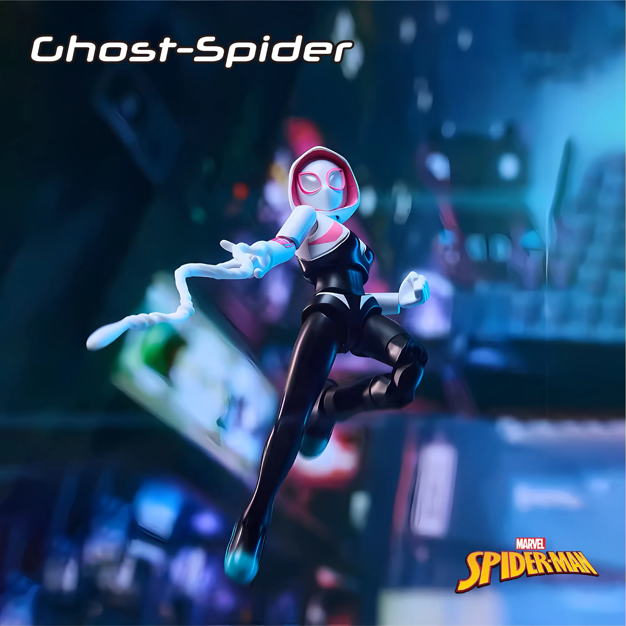 Blokees Galaxy Version Marvel Spider-Man Series Vol.5 Vol.6 ​Ghost Spider Miles Marales Octopus Venom Action Figure Collect Gift