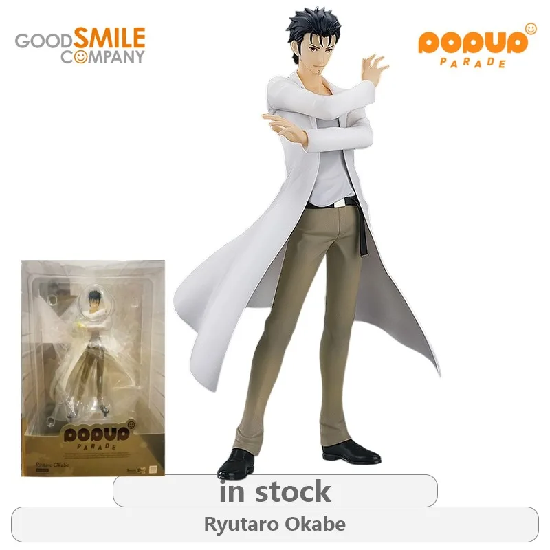 GSC Original POP UP PARADE Steins Series Ryutaro OkabeKurisu Makise Anime Not Movable Figure Statue Model Toys Gifts Fo Boys