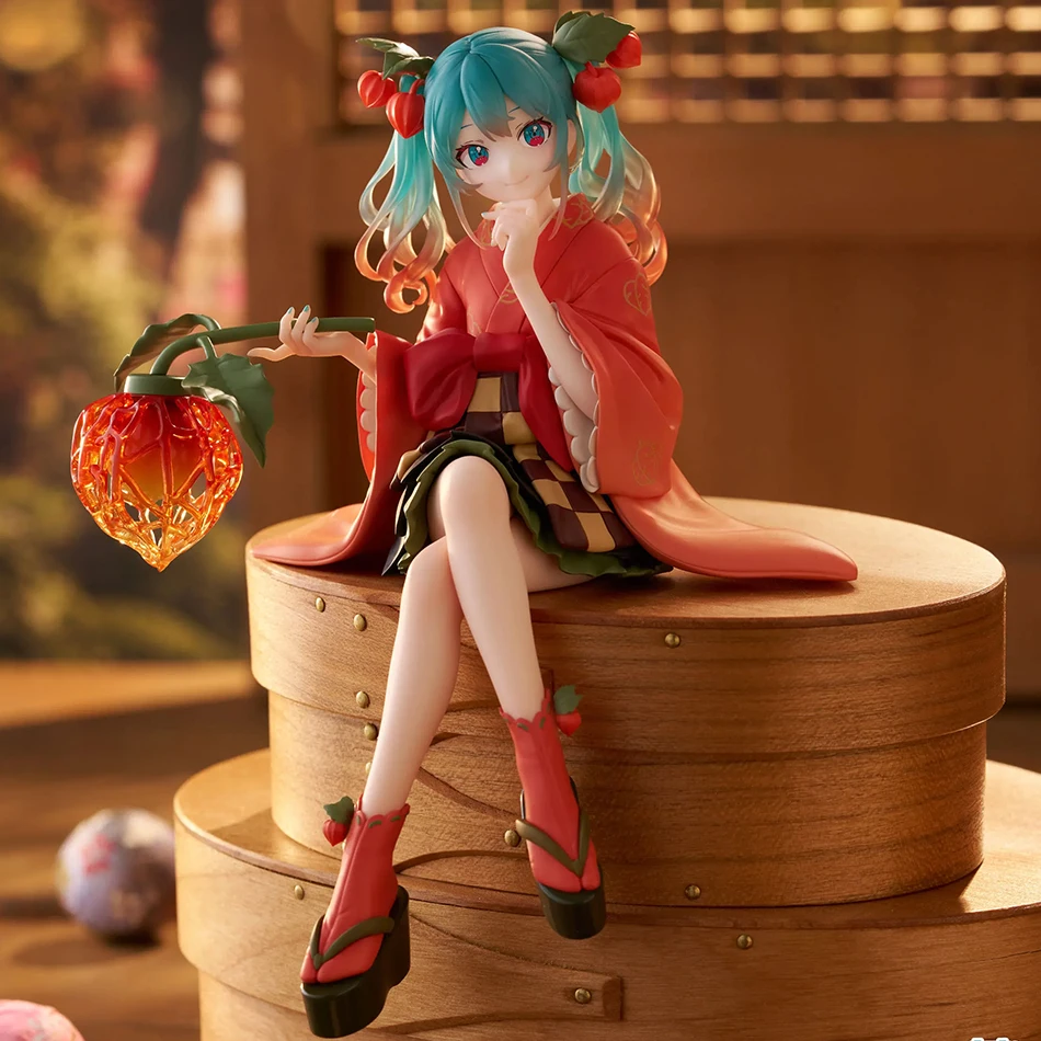 Lantern Fruit Cherry Chuyin Handmade Cute anime Beautiful Girl Hatsune Miku Figure PVC Model Cartoon Peripheral Birthday Gift