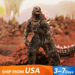 HIYA Exquisite Basic Series Movie The New Empire Godzilla Evolved Ver. Action, Pink Dorsal Fins Godzilla Figures Gift for Adults