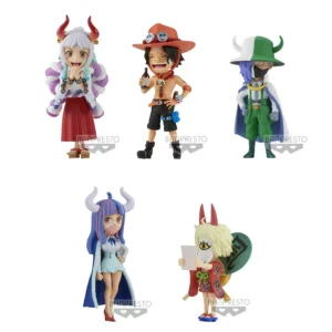 Original Bandai One Piece Anime WCF The Island of Ghosts VO.2 Ace Yamato Page One Ulti Action Figures One Piece Banpresto Toys