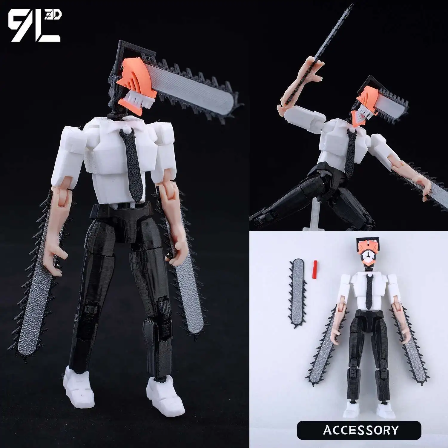 9L3D Printed Jujutsu Kaisen 3D Mini Figures, Satoru Gojo & Geto Suguru Action Model, Anime PVC Collectible Statue, Gift for Fans - Image 36