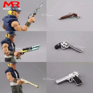 1/12 Scale Soldier Pistol Model Desert Eagle Left Wheel Gun Model Scene Props Fit 6''  Male Female Solider Action Figure Body