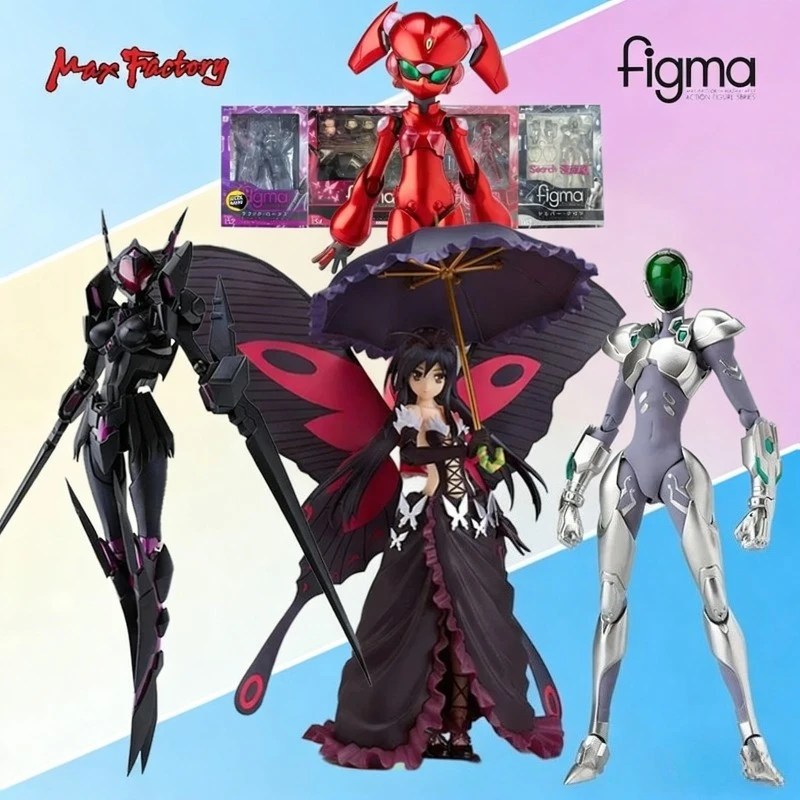 Max Factory Figma Accel World Series Black Lotus Silver Crow Anime Action Figure Articulated Collectible Model Toy for Boys