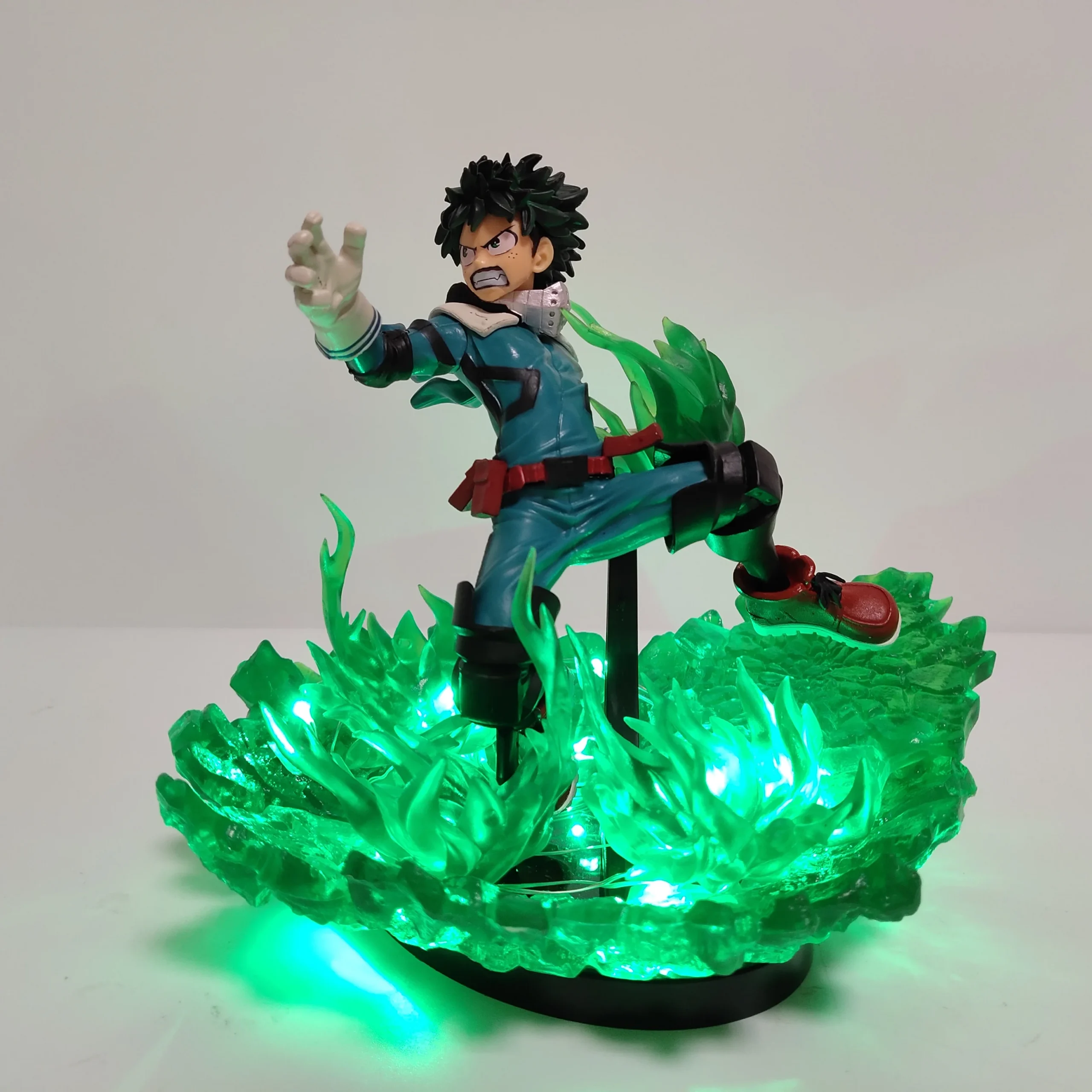 My Hero Academia Anime Midoriya Izuku & Bakugou Katsuki Lamp Led Bulb Action Figures Model Figurine Figure & Base & Lamp DIY