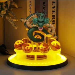 Hot Sale Anime Figure Shenron LED Super Saiyan Goku Action Figures Shenlong Night Lights 7 Star Crystal Balls Model Dolls Toys