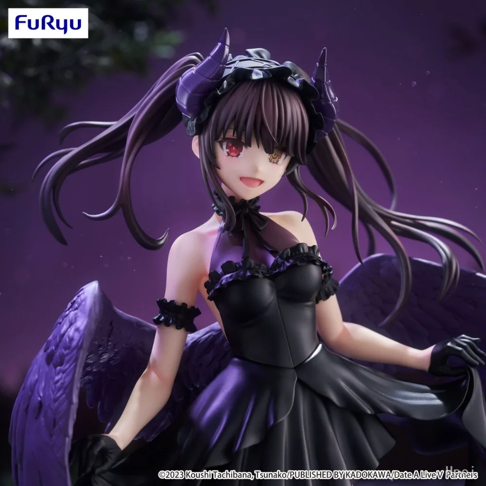 In Stock FuRyu Original Genuine Anime Date A Live V BiCute Dark Figure Tokisaki Kurumi 23cm Collections Model Toy Figures Gift