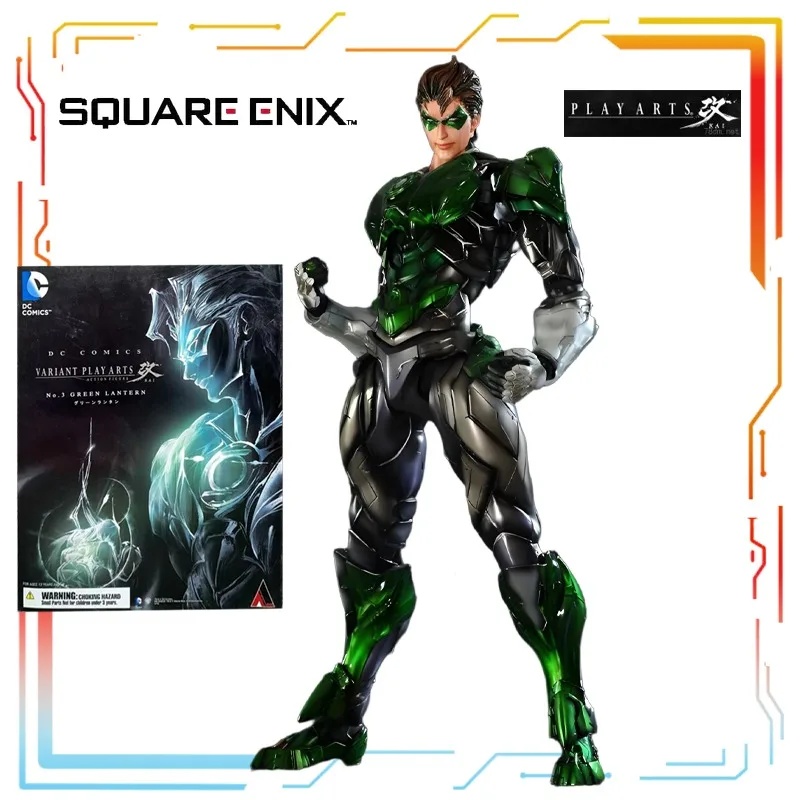 SQEX Original PlayArts Changes Action Figure Series DC Comics Green Lantern Anime Action Figure Model Toys Model Gifts for Boys