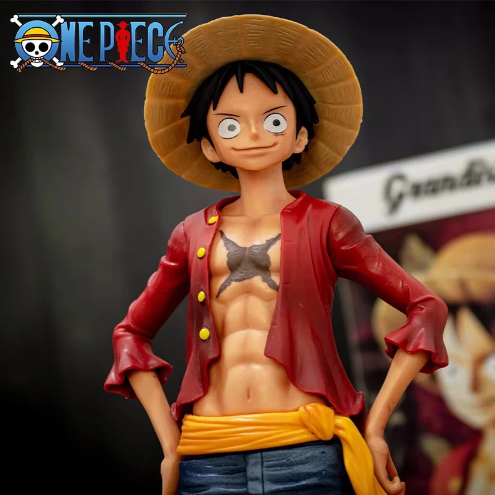 Hot 26cm One Piece Anime Figure Confident Smiley Luffy Three Form Face Changing Figure Action Figurine Model Desktop Decoration - Image 3