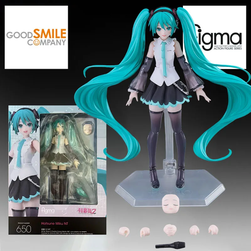 GSC Genuine Figma Anime Figure #650 Htsune Miku NT 140mm Action Figure Toys for Boys Kids Gift Collectible Model Ornaments