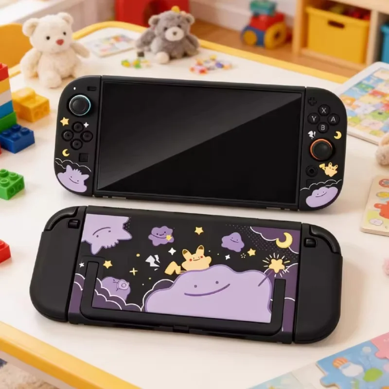New Hot Switch 2 Matte Hard Shell Protective Case Ditto Pattern For Ns 2 Joy Con Handheld Game Console Accessories Periphery