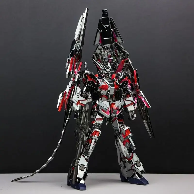 HG 1/144 Electroplating Unicorn Destruction Mode Phoenix Anime Assembly Model Kit Movable Joint Robot Model Kit Action Figure