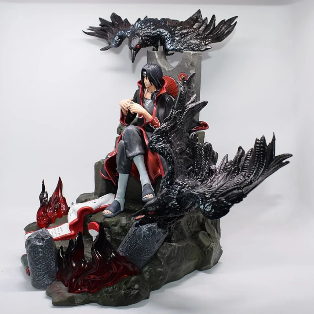 In Stock 35cm Anime Naruto Uchiha Itachi GK Figurines PVC Action Figure Desk Decor Statue Collection Model Kids Toys Doll Gifts