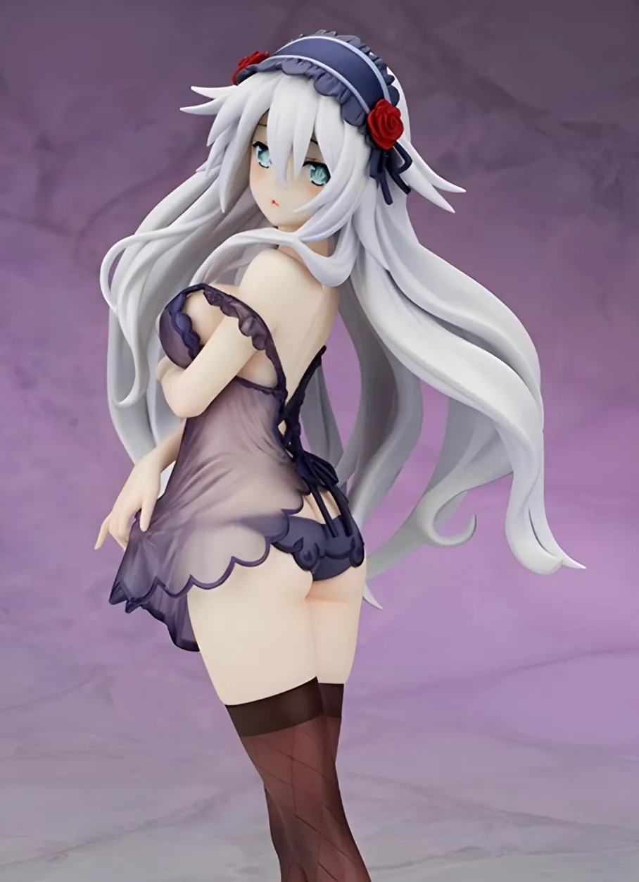 23cm Neptunia Series Noire Black Heart Beautiful Girl Anime Handmade Action Figures Desktop Case Decoration Ornament Gift