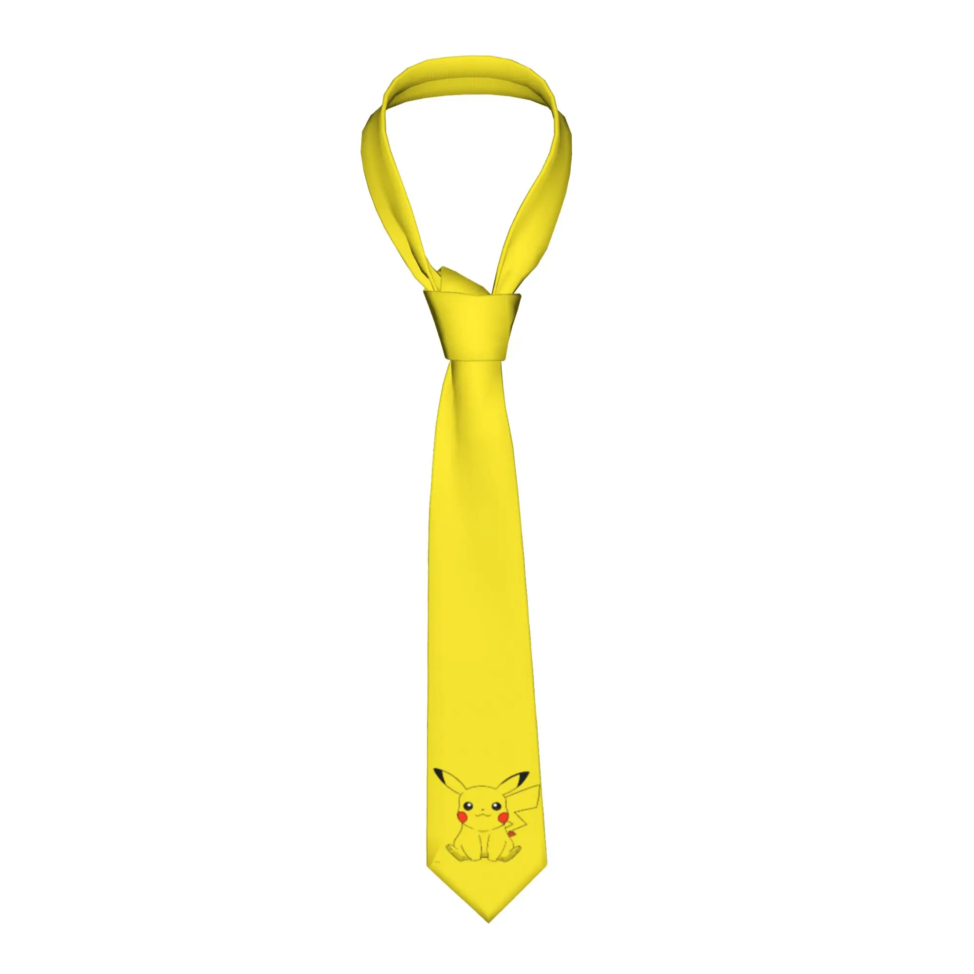 Pokemoned Neckties Men Women 8 cm Cute Cartoon Neck Tie for Men Slim Classic Daily Wear Cravat Wedding Accessories Business