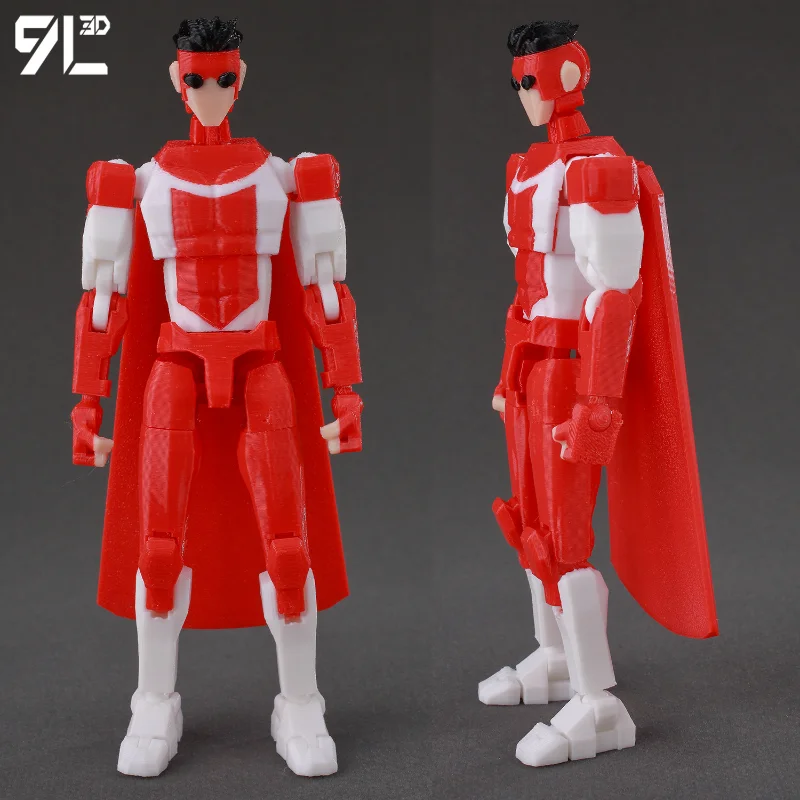 9L3D Printed Invincible Anime Action Figures Lucky 13 Dummy 13 Multi-Jointed Superheroes Model Toy Collectible Ornaments Gift - Image 6