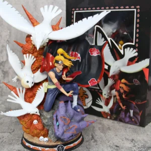 41cm Naruto Shippuden Figurine Deidara  Akatsuki Anime PVC Action Figure Toy Game Statue Collection Model Doll Gift