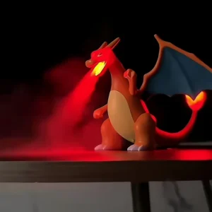 Creative Cartoon Treasure Cute Fire-Breathing Dragon Humidifier Children'S Desktop Ornaments Toys Small Dolls Hand-Made Gifts