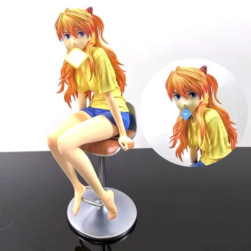 In Stock Animeneon Genesis Evangelion Action Figure Model Asuka Langley Soryu Desktop Decor Dolls Figures Collect Toy Gift
