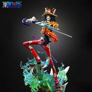 33cm/12.99in Anime ONE PIECE Figure Brook Action Figures Pvc Burukku Statue Desktop Ornamen Collection Model Toys Gifts