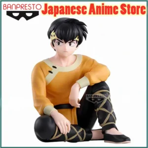 Original Banpresto Hibiki Ryoga Ranma 1/2 Akane Tendo Saotome Ranma Relax time Anime Figure Action Figurine Model Collector Toys