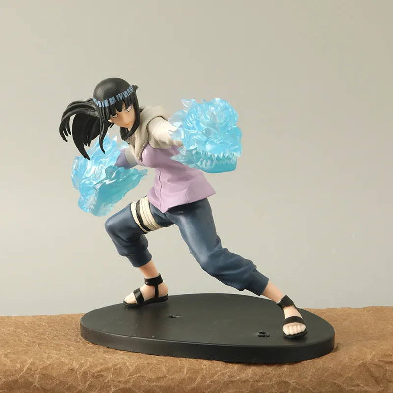 16cm Naruto Anime Figure Rock Lee Hyuuga Hinata Roubu Double Lion Fist Fighting Action Figure Collection Model Doll toys hobbie - Image 5