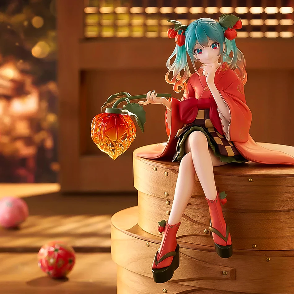 15cm Anime Hatsune Miku Figure -Flower Fairy Winter Cherry Pvc Model Doll Toys Collection desktop decoration Fans/Gift givers