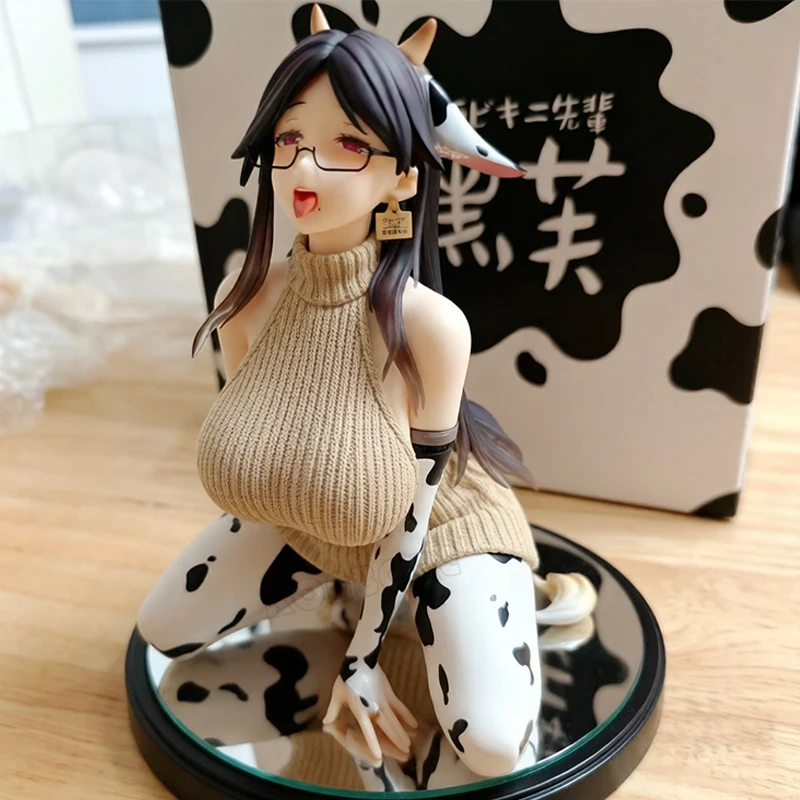 28cm Level Max Hefi Cow Bikini Anime Girl Figure Uzaki-chan wa Asobitai! Uzaki Hana/Tsuki Uzaki Action Figure Model Doll Toys