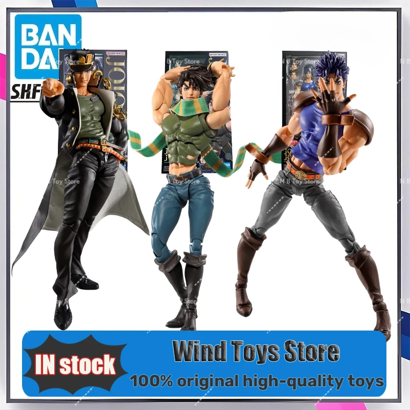 48-hour Shipping Bandai S.H.Figuarts JoJo's Bizarre Adventure Jotaro Jonathan Joseph PVC and ABS Articulated Action Figure - Image 3
