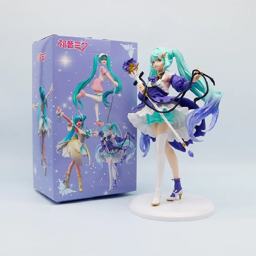 New Hatsune Miku Chang'e Anime Figure Bauhinia Classic Dance Swan Lake Action Golf Figure Pvc Banpresto Model Collection Toy - Image 9