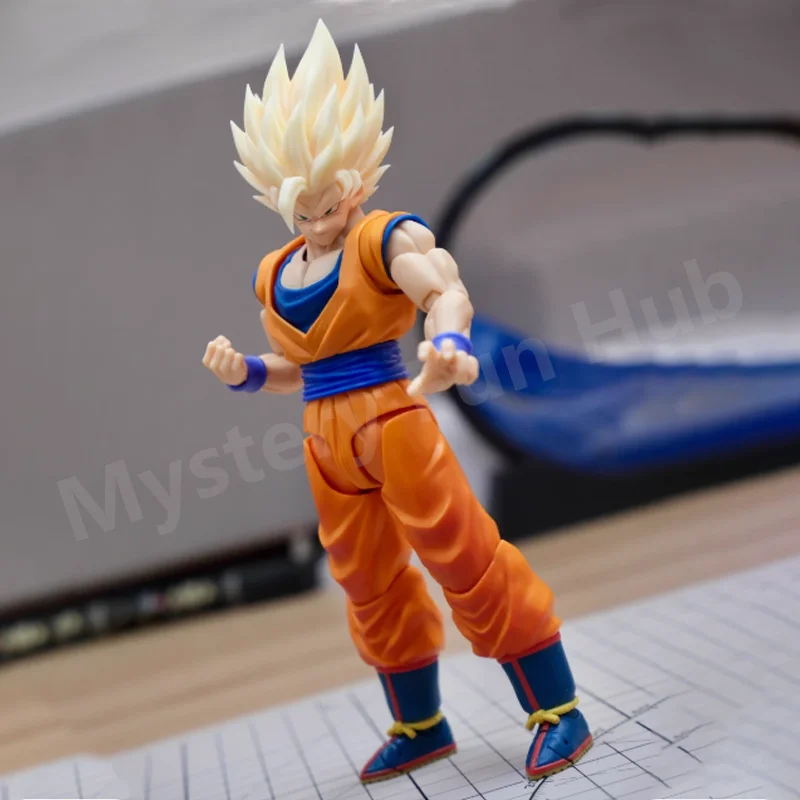 Original Nono Dragon Ball Z SHF DKO Super Saiyan 2 Action Figure Son Goku Head Model Fits Bandai Shf2.0/Demoniacal Fit Figurine