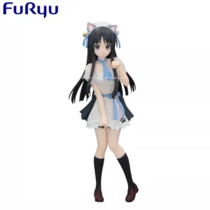 Original Genuine FuRyu Trio-Try-iT K-ON 22cm Mio Akiyama PVC Model Toys Action Figures Gifts For Boy QWIOOE Wholesale