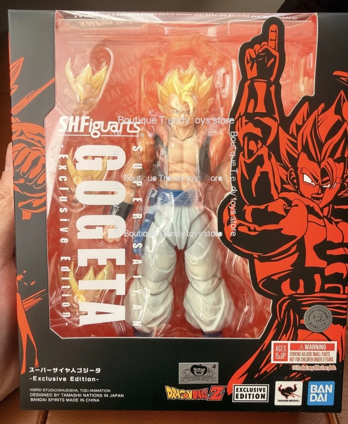 BANDAI 2026 NYCC Dragon Ball Z S.H.Figuarts SHF Super Saiyan Gogeta Exclusive Edition Model Toys - Image 6
