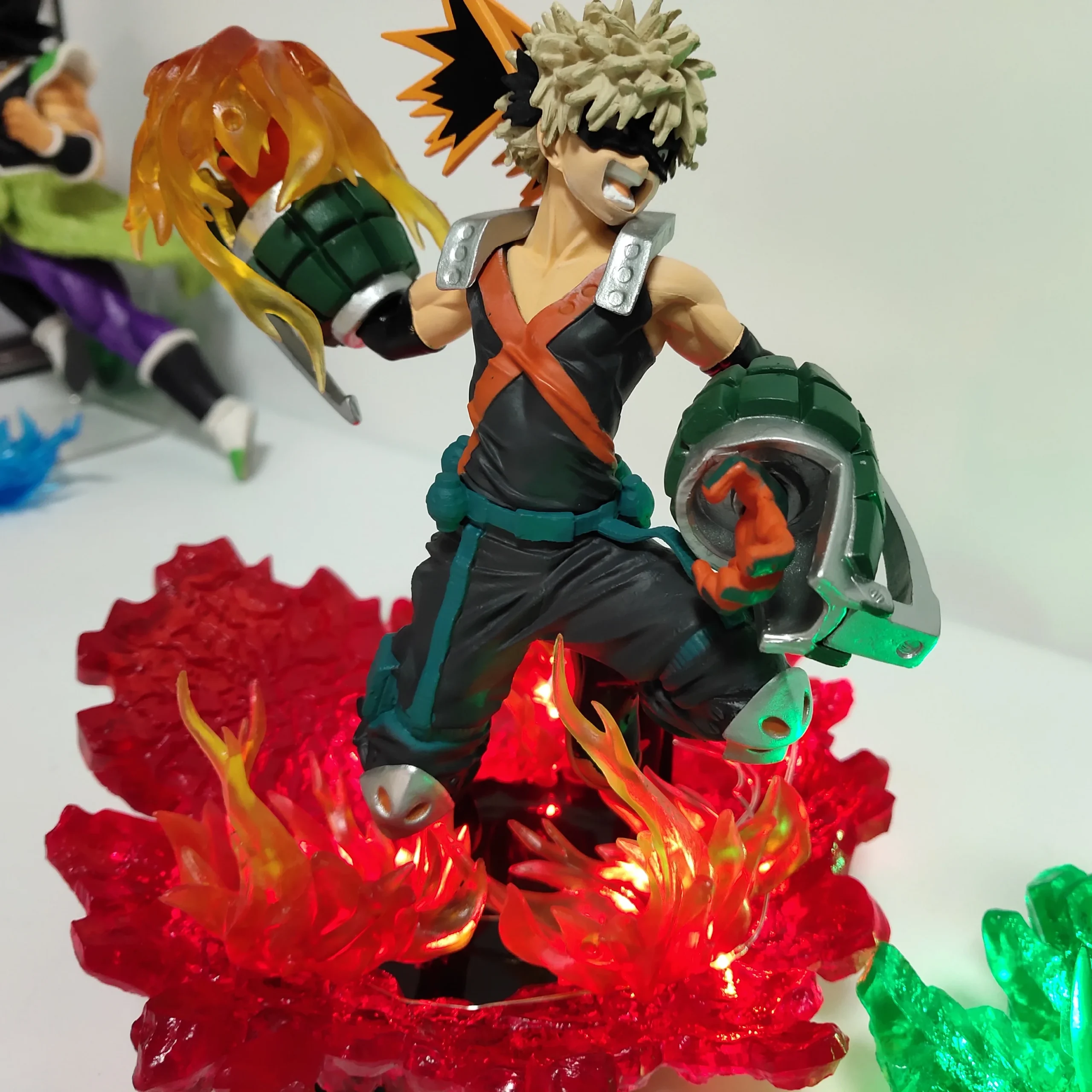 My Hero Academia Anime Midoriya Izuku & Bakugou Katsuki Lamp Led Bulb Action Figures Model Figurine Figure & Base & Lamp DIY - Image 6