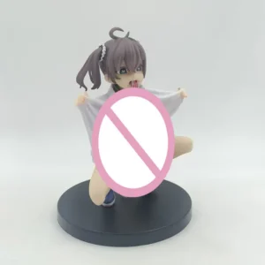 Crouching Addict Anime Figure - Squatting Pose Moe Girl Collectible PVC Statue for Desktop Ideal Gift for Anime Fans