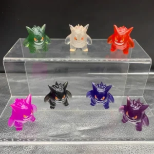 Pokemon Figure Gengar Transparent Pocket Monster Colorful Figurines Cute Toy Collection Kids Gifts