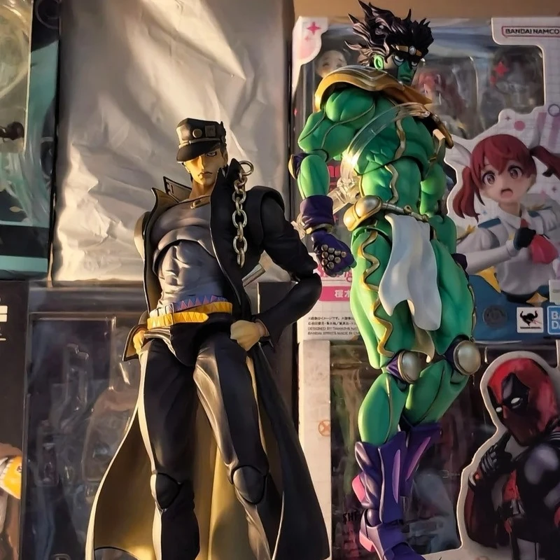 Jojo’S Bizarre Adventure Star Platinum Jotaro Kujo Anime BIG Superimage Mobile Articulated Action Figure Model Kit Ornament Toys