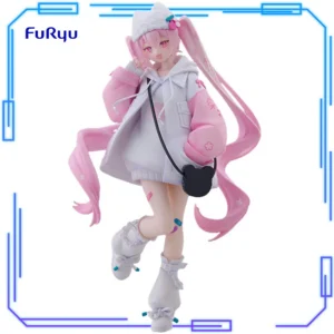 In Stock FuRyu Original Genuine Piapro Characters Hatsune Miku Tenitol Petit Sakura Cool Style 19cm Collections Model Toy Figure