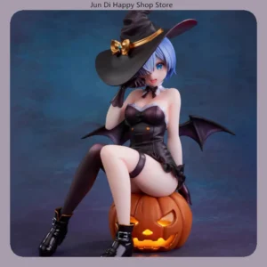 Re:Zero Rem Halloween Magic Night Enchantress 18cm Anime Figure Statue Desktop Decoration Gift