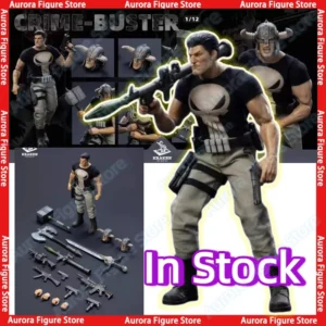 In Stock KRAKEN STUDIO 1/12 SHF Crime-Buster Crime Buster Deluxe Version Anime Action Figures Toys Model PVC Gift Collector