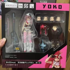100% Original Aniplex BuzzMod 1/12 GURREN LAGANN YOKO In Stock Anime Action Collection Figures Model Toys