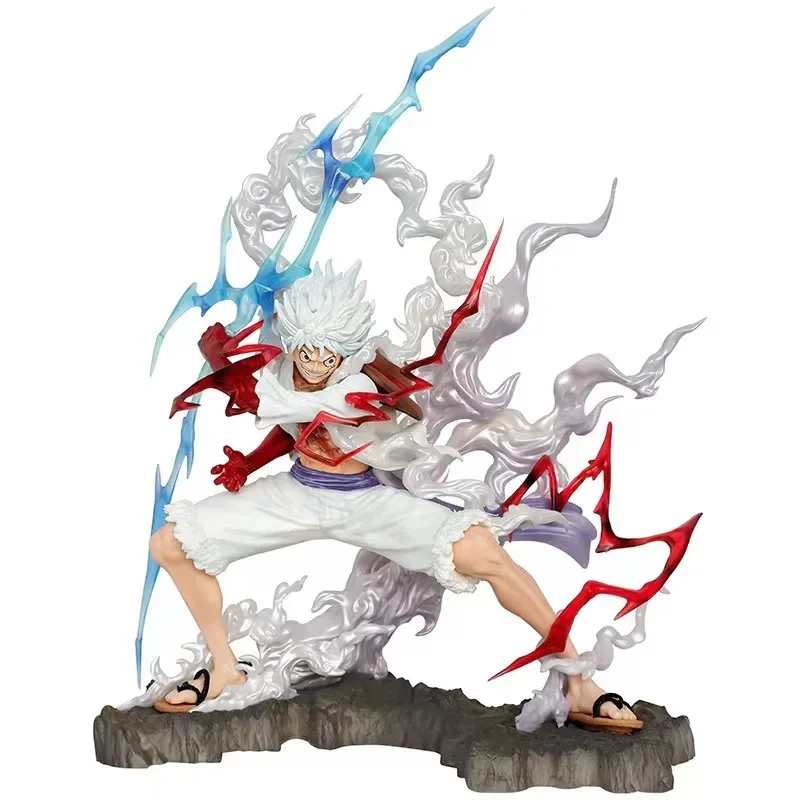 One Piece Raiden Five Gear Nica Lightning Luffy Action Figure Model Statue Toys Collection Decoration Model Toys Gift 2026